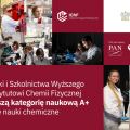 Instytut Chemii Fizycznej PAN z kategorią naukową A+