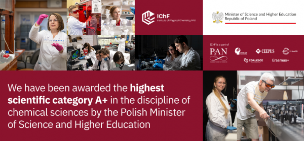 The Institute of Physical Chemistry PAS awarded the highest scientific category A+